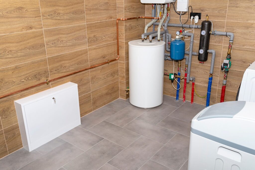 Residential water heater and plumbing system installed in Marietta